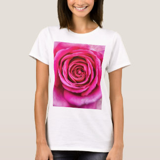 Hot-roze Roos T-shirt