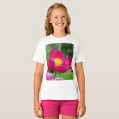 Hot-roze Roos T-shirt (Voorkant volledig)