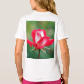 Hot-roze Roos T-shirt (Achterkant)