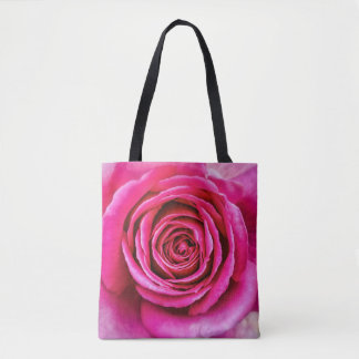 Hot-roze Roos Tote Bag