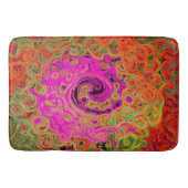 Hot-roze roovy Abstract Retro vloeistof Badmat (Voorkant)