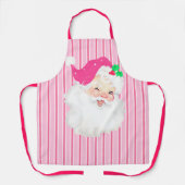Hot-Roze  Santa Wink Retro KerstSchort Schort (Voorkant)
