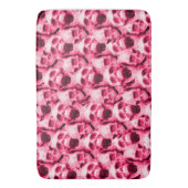Hot-roze schedels badmat (Voorkant Verticaal)