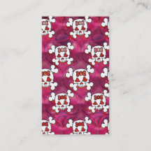 Hot-roze schedels en harten