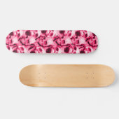 Hot-roze schedels skateboard (Horizontaal)