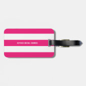 Hot-roze script | Bride Babes Bachelorette Party Bagagelabel (Achterkant horizontaal)