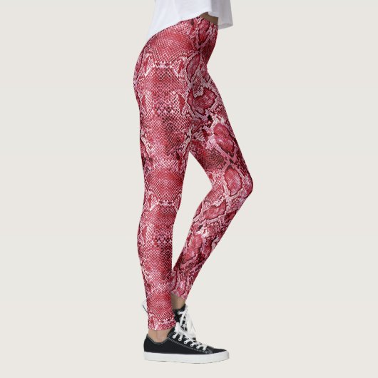 Hot-roze slangen leggings (Rechts)