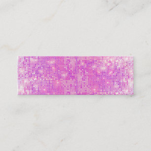 Hot-roze Sparkly Sequins Visitekaartje