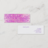 Hot-roze Sparkly Sequins Visitekaartje (Voorkant / Achterkant)