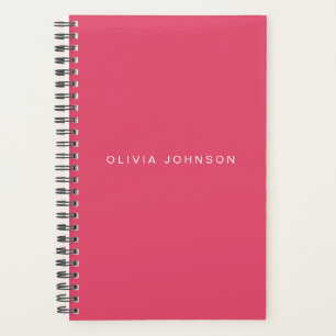 Hot Roze Spiraal Week-/Maandplanner 2027 Planner