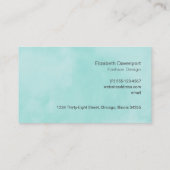 Hot-roze Stiletto High-Hiel Schoft Visitekaartje (Achterkant)