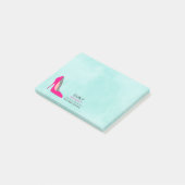 Hot-roze Stiletto High-Hiel Video Business Post-it® Notes (Schuin)