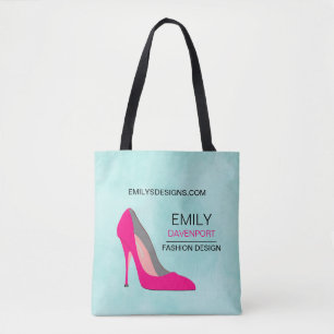 Hot-roze Stiletto High-Hiel Video Business Tote Bag