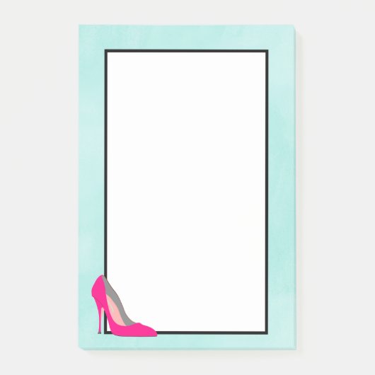 Hot-roze Stiletto Post-it® Notes (Voorkant)