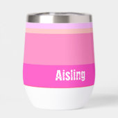 Hot-roze stripes, aangepast (Achterkant)