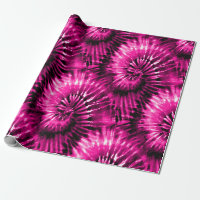 Hot roze stropdas kleurstof psychedelische starbur