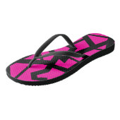 Hot-roze teenslippers voor gebarsten ontwerpen (Schuin)