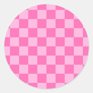 Hot-roze toetsenbord ronde sticker