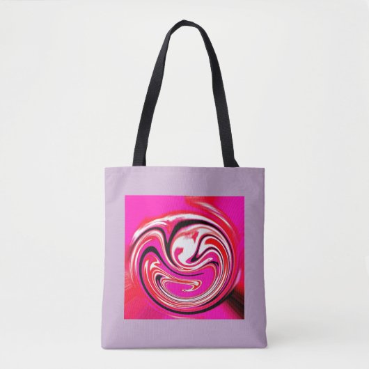 Hot roze tote bag (Voorkant)