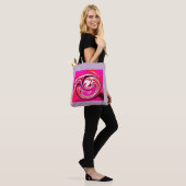Hot roze tote bag (Op model)