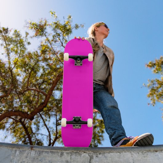 Hot-roze, vaste kleur skateboard (Buiten 1)