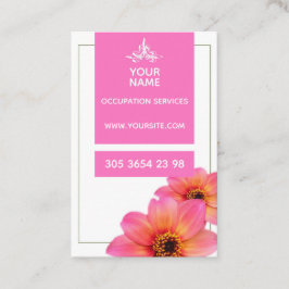 Hot-roze ventilator - Visitekaartje