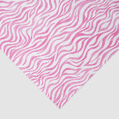 Hot-roze Waterverf Zebra afdrukken Tissuepapier (Detail)