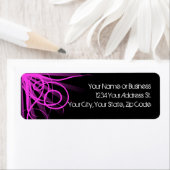 Hot roze werveling retour adres labels (Insitu)