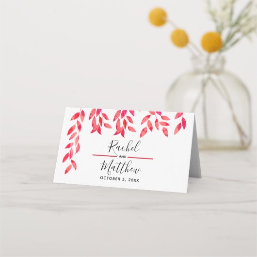 Hot-roze wijnstokken en oliage bruiloft (Achterkant)