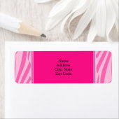 Hot-roze Zebra afdrukken Etiket (Insitu)