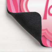 Hot-Roze Zebra Afdrukmonogram A Muismat (Hoek)
