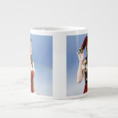 Hot "Santa's Helper" Coffee Cup Extra Grote Beker (Voorkant)
