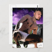 Hot Satyr in het Briefkaart Briefs (Voorkant / Achterkant)