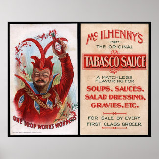 Hot Sauce Advertisement Print