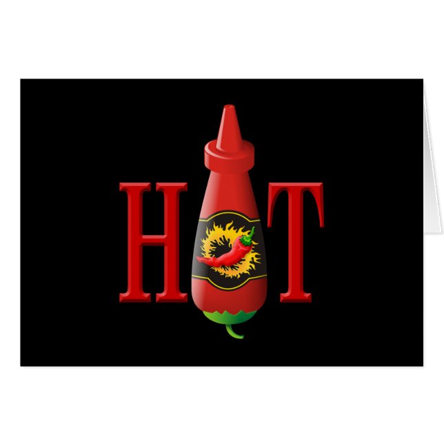 Hot Sauce Bottle (Voorkant Horizontaal)