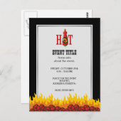 Hot Sauce Bottle Briefkaart (Voorkant / Achterkant)