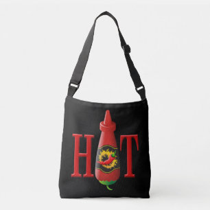 Hot Sauce Bottle Crossbody Tas