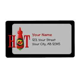 Hot Sauce Bottle Etiket