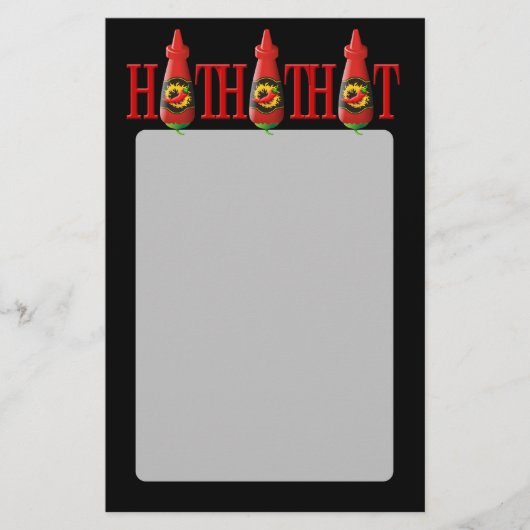 Hot Sauce Bottle Flyer (Voorkant)