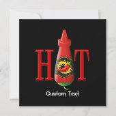 Hot Sauce Bottle Kaart (Voorkant)