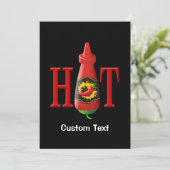 Hot Sauce Bottle Kaart (Staand voorkant)