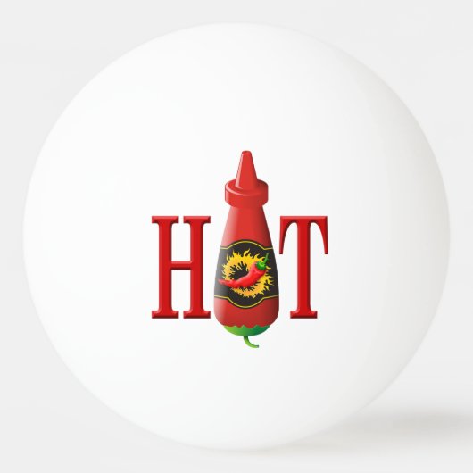 Hot Sauce Bottle Ping-Pong Ball (Voorkant)