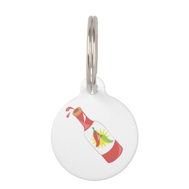 Hot Sauce Huisdierpenning (Voorkant)