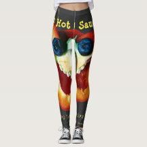 Hot & Saucy Leggings: Mr Pepper Face van Hattwood