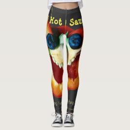 Hot & Saucy Leggings: Mr Pepper Face van Hattwood Leggings