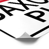 Hot Saxophone-speler Poster (Hoek)