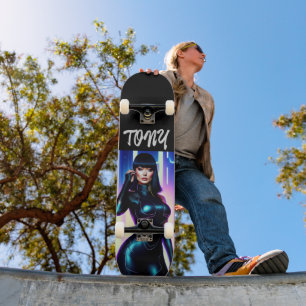 HOT SCI-FI CURVY VROUWEN GEPERSONALISEERDE SKATEBO SKATEBOARD