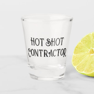 Hot-shot contractant   Grappig geschenkglas Shot Glas