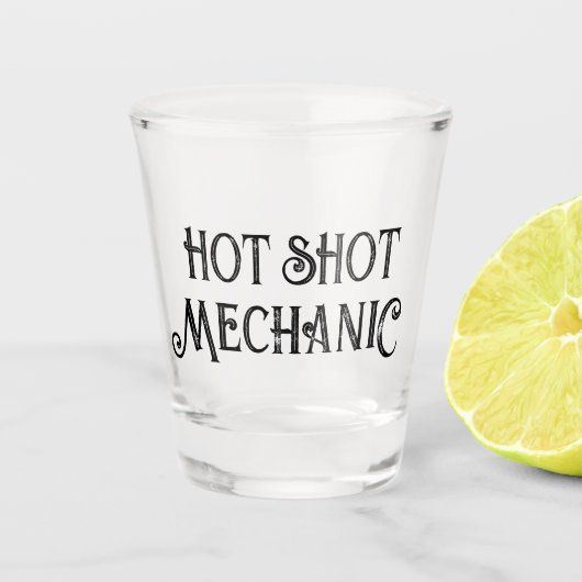Hot-shot monteur | Grappig geschenkglas Shot Glas (Voorkant)