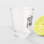 Hot shot-technicus | Grappig geschenkglas Shot Glas (Links)